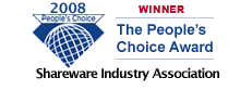 Shareware Industry Awards - UltraEdit received the People's Choice Award in 2007