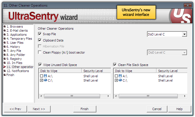 UltraSentry GUI